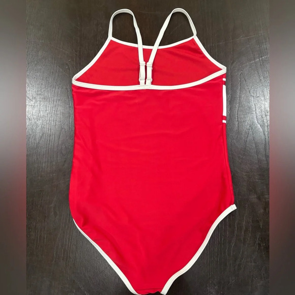 Tommy Hilfiger Child’s Red One Piece Bathing Suit Size 12/14 Size Youth Large - Picture 3 of 4